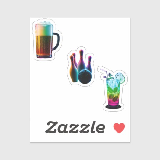 bowling stickers  (Feuille)