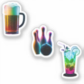 bowling stickers  (Recto)