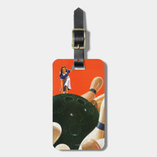 Bowling Strike Bagagelabel