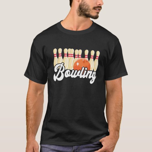 Bowling Strike Bowling Pins Bowling Ball Bowler Bo T-shirt (Voorkant)