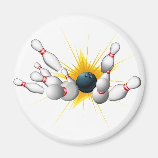 Bowling Strike Magneet (Voorkant)