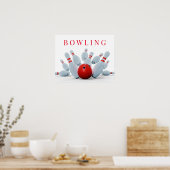 Bowling Strike Poster (Keuken)