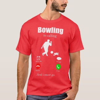 Bowling Strike Skittles Pin Bowling Hall Spare T-shirt