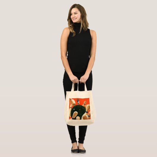Bowling Strike Tote Bag (Voorkant (model))