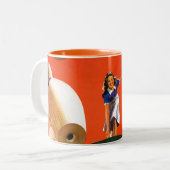 Bowling Strike Tweekleurige Koffiemok (Voorkant links)