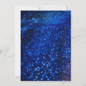 Bowling Strike Up Fun Neon Glow Blue Boys Verjaard Kaart (Achterkant)