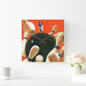 Bowling Strike Vierkante Klok (Huis)