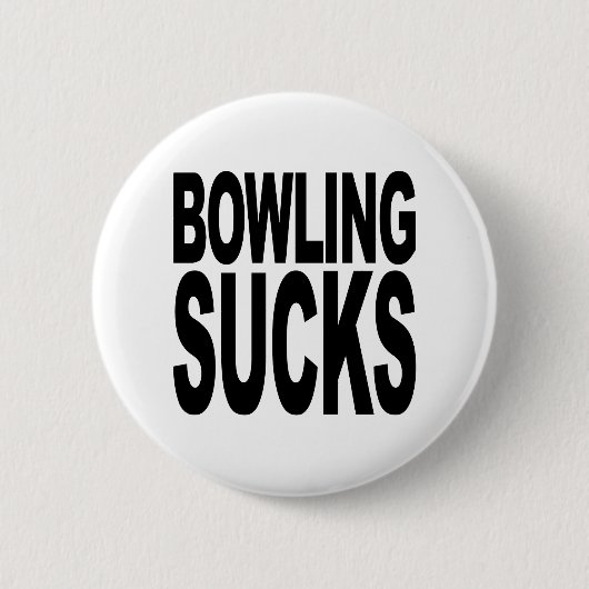 Bowling Sucks Ronde Button 5,7 Cm (Voorkant)