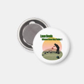 Bowling sur gazon Les gagnants Design, aimant (Recto/Verso)