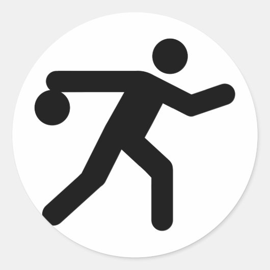 Bowling Symbol Sticker (Voorkant)