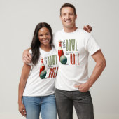 Bowling T-shirt met pin en bowlingbal (Unisex)