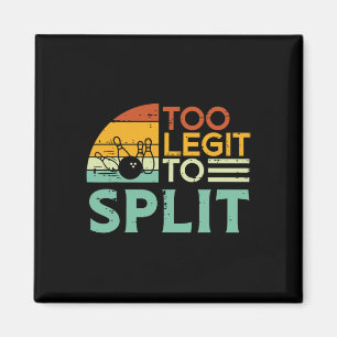Bowling te legit te splitsen grappig Gezegde bowle Magneet