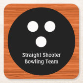 Bowling Team Budget Onderzetters (Voorkant)