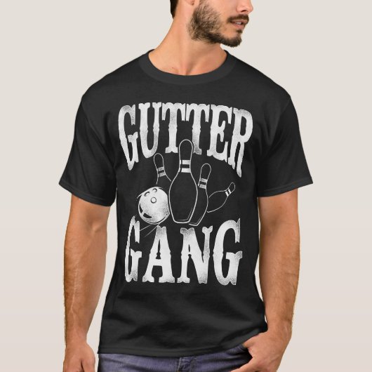 Bowling Team Gutter Gang T-shirt (Voorkant)