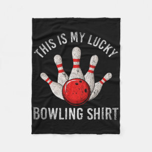 Bowling Team Player Dit is mijn Lucky Bowling Shir Fleece Deken