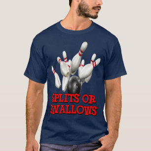 Bowling Team Splits of Swallows T-shirt
