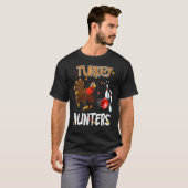 Bowling Thanksgiving Turkije Dag Turkse jagers Bow T-shirt (Voorkant volledig)