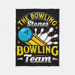 Bowling The Bowling Stones Funny Bowlers Bowling L Fleece Deken