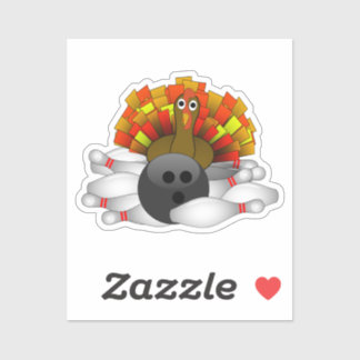 Bowling Turkey Sticker