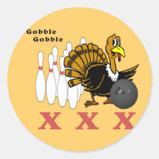 Bowling Turkey XXX Ronde Sticker