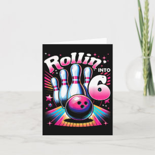 Bowling verjaardag rollen naar 6 Feestje 6de verja Kaart