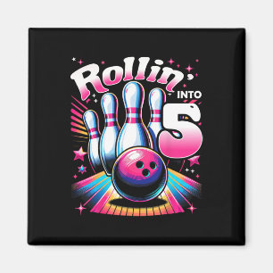 Bowling verjaardag rollin in 5 feestje 5de verjaar magneet