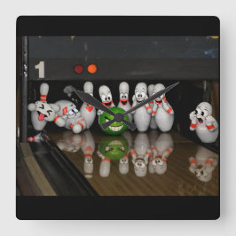 Bowling  vierkante klok