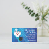 Bowling Visitekaartje (Staand voorkant)