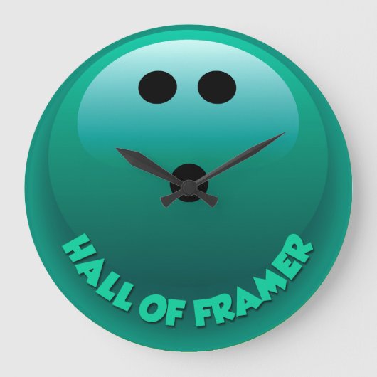 Bowling-wandklok Grote Klok (Voorkant)
