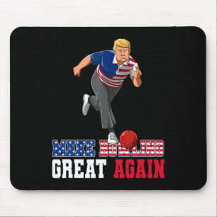 Bowling weer geweldig - Grappige Trump Bowling-acc Muismat