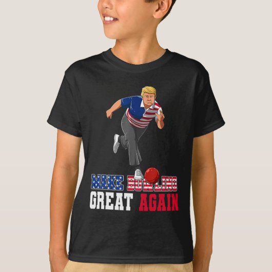 Bowling weer geweldig - Grappige Trump Bowling-acc T-shirt (Voorkant)