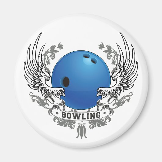 Bowling Wings Magnet Magneet (Voorkant)