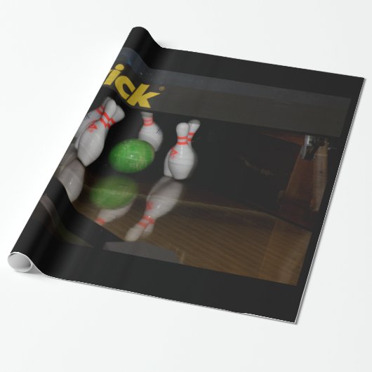 Bowling Wrapping Paper Cadeaupapier (Uitgerold)