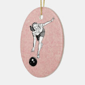 bowlingbabe keramisch ornament (Links)