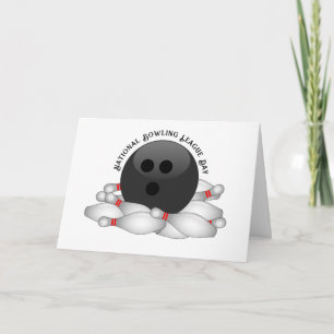Bowlingbal en pins kaart