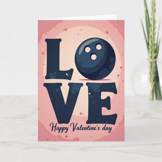 Bowlingbal Liefde Kaart (Voorkant)