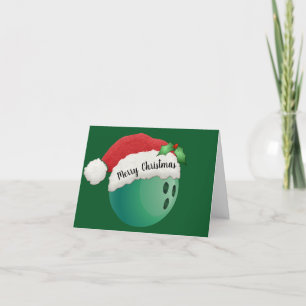 Bowlingbal Ontwerp Kerstkaart Kaart