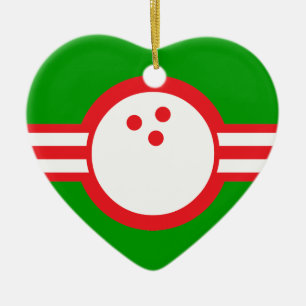 bowlingbal: vliegster keramisch ornament