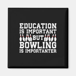 Bowlingkunst voor mannen vrouwen Bowlingliefhebber Magneet