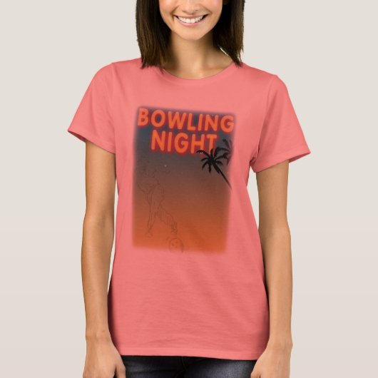 bowlingnacht t-shirt-shirt t-shirt (Voorkant)