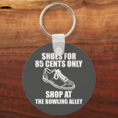 Bowlingschoenen voor een Bowler-klepband Sleutelhanger (Voorkant)