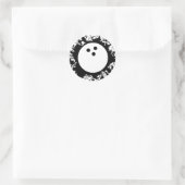 bowlingsplatz ronde sticker (Tas)