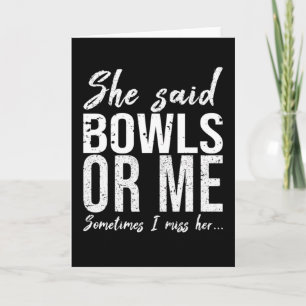 Bowls grappig cadeauidee kaart