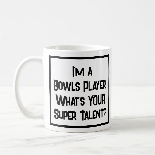 Bowls Player Super Talent. Café Mug (Gauche)