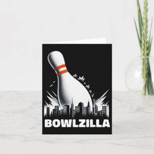 Bowlzilla vernietigt stad Tien Pin Mannen Kinder F Kaart