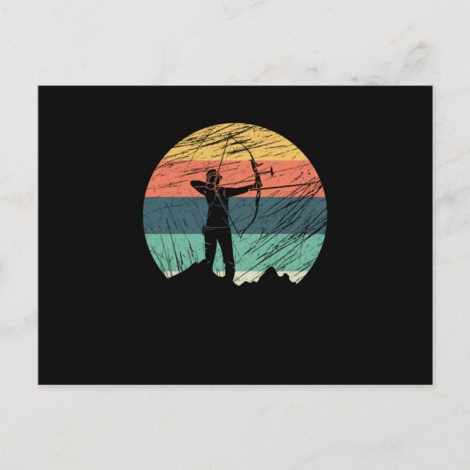 Bowman Retro Archery ow Arrow Archer Gift Briefkaart (Voorkant)