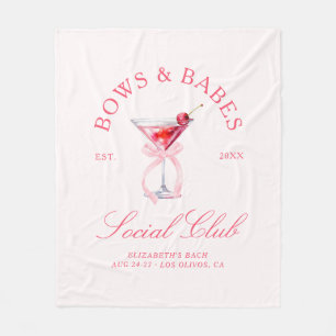 Bows & Babes Coquette Kersen Vrijgezellenfeestje Fleece Deken