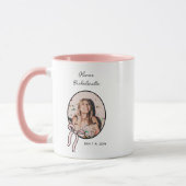 Bows & Babes vrijgezellenfeest Roze Mignon Aangepa Mok (Links)