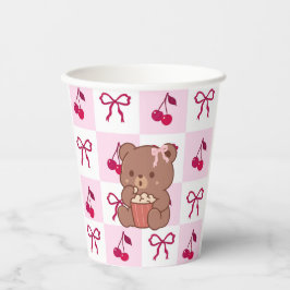 Bows & Bears Paper cups Papieren Bekers