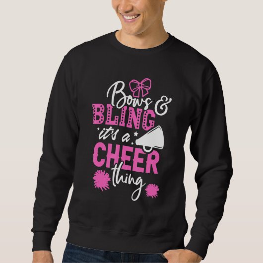 Bows & Bling It's A Cheer Thing Cheerleading Cheer Trui (Voorkant)